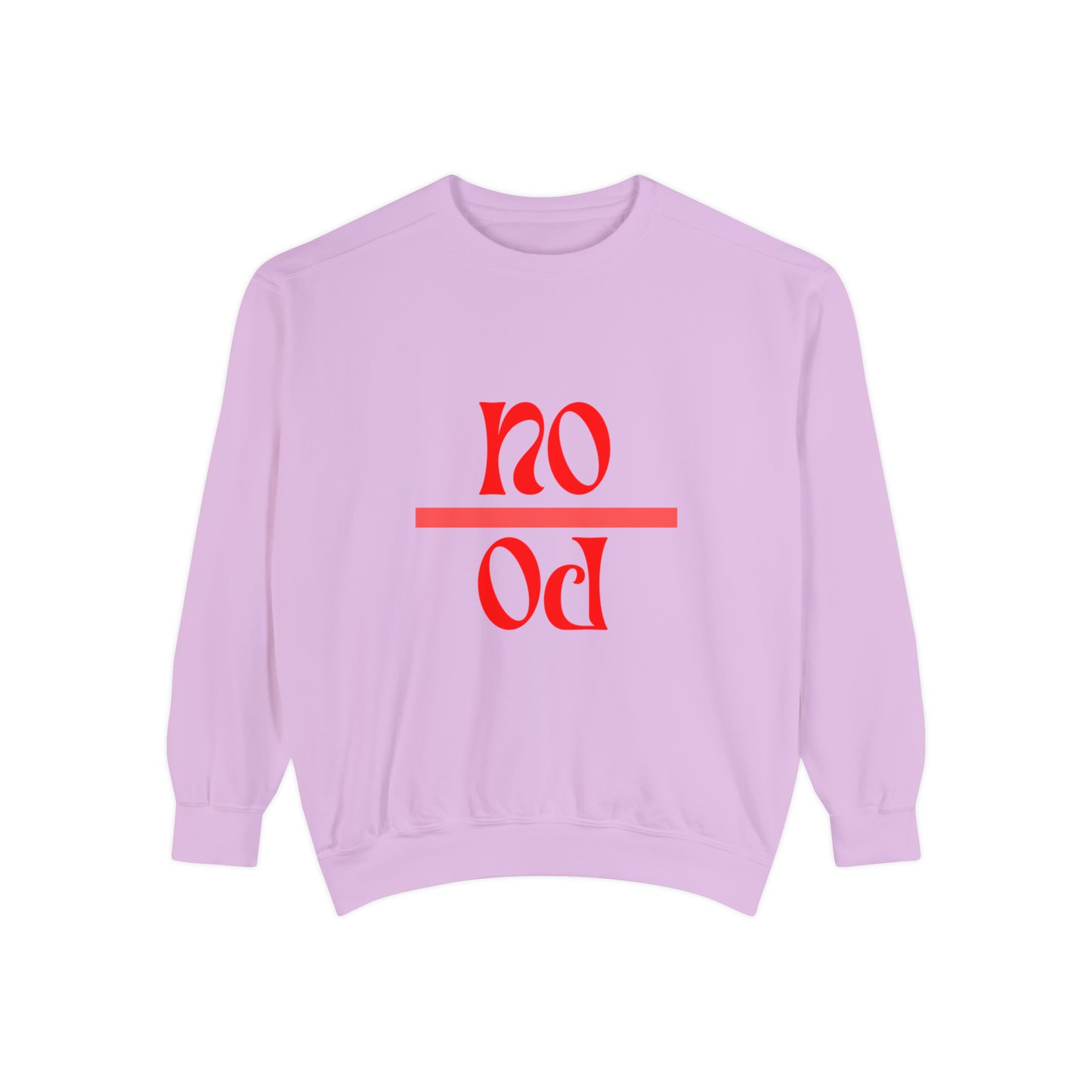 "No Po" Unisex Garment-Dyed Sweatshirt