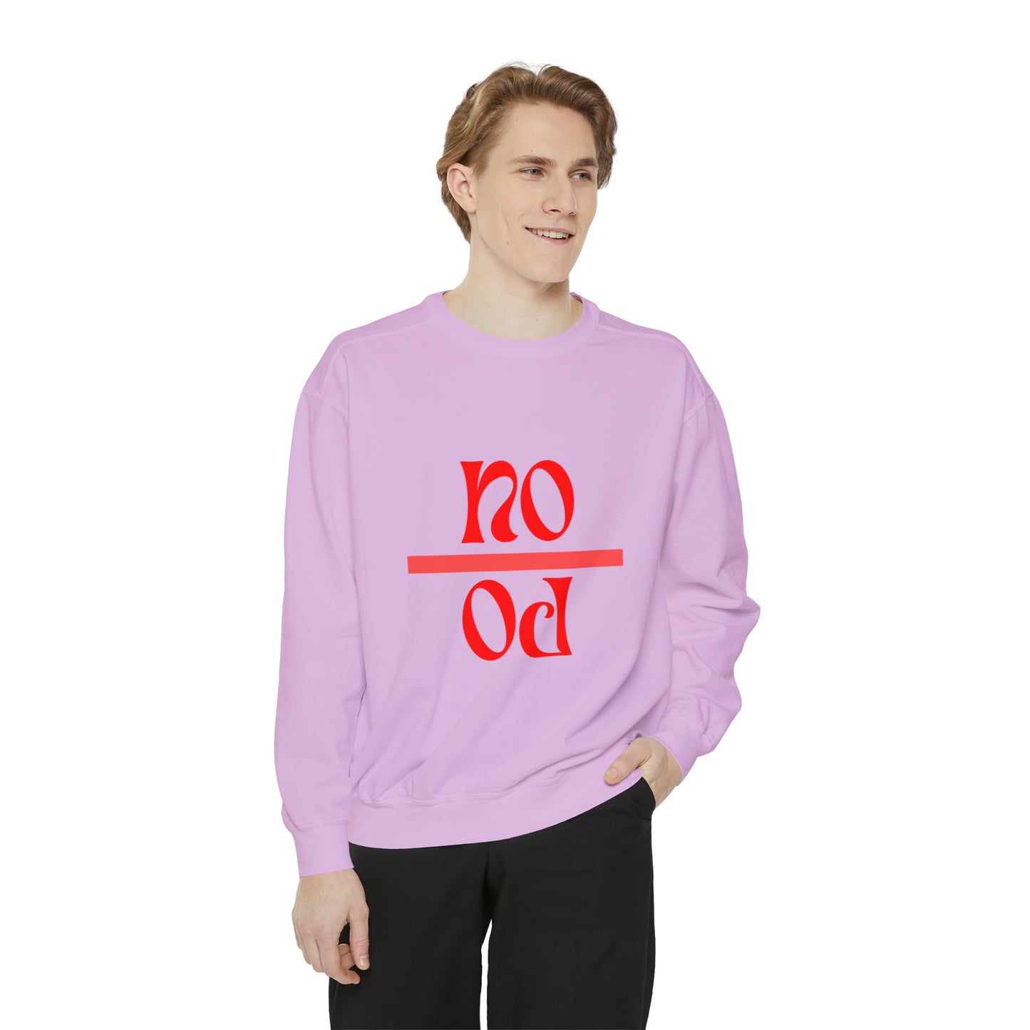 "No Po" Unisex Garment-Dyed Sweatshirt