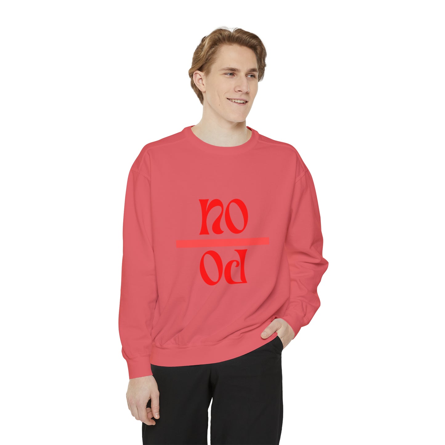 "No Po" Unisex Garment-Dyed Sweatshirt