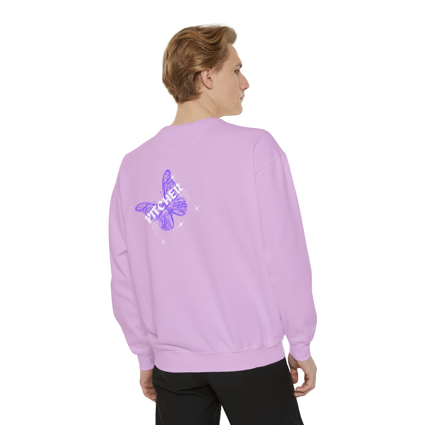 "No Po" Unisex Garment-Dyed Sweatshirt