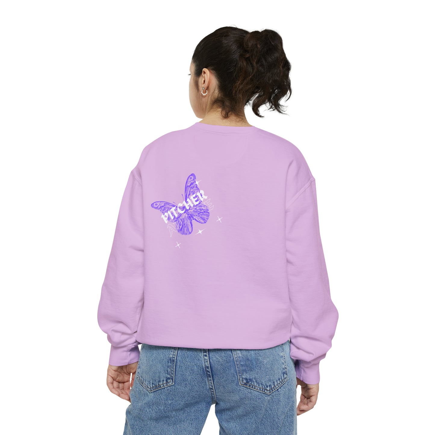 "No Po" Unisex Garment-Dyed Sweatshirt