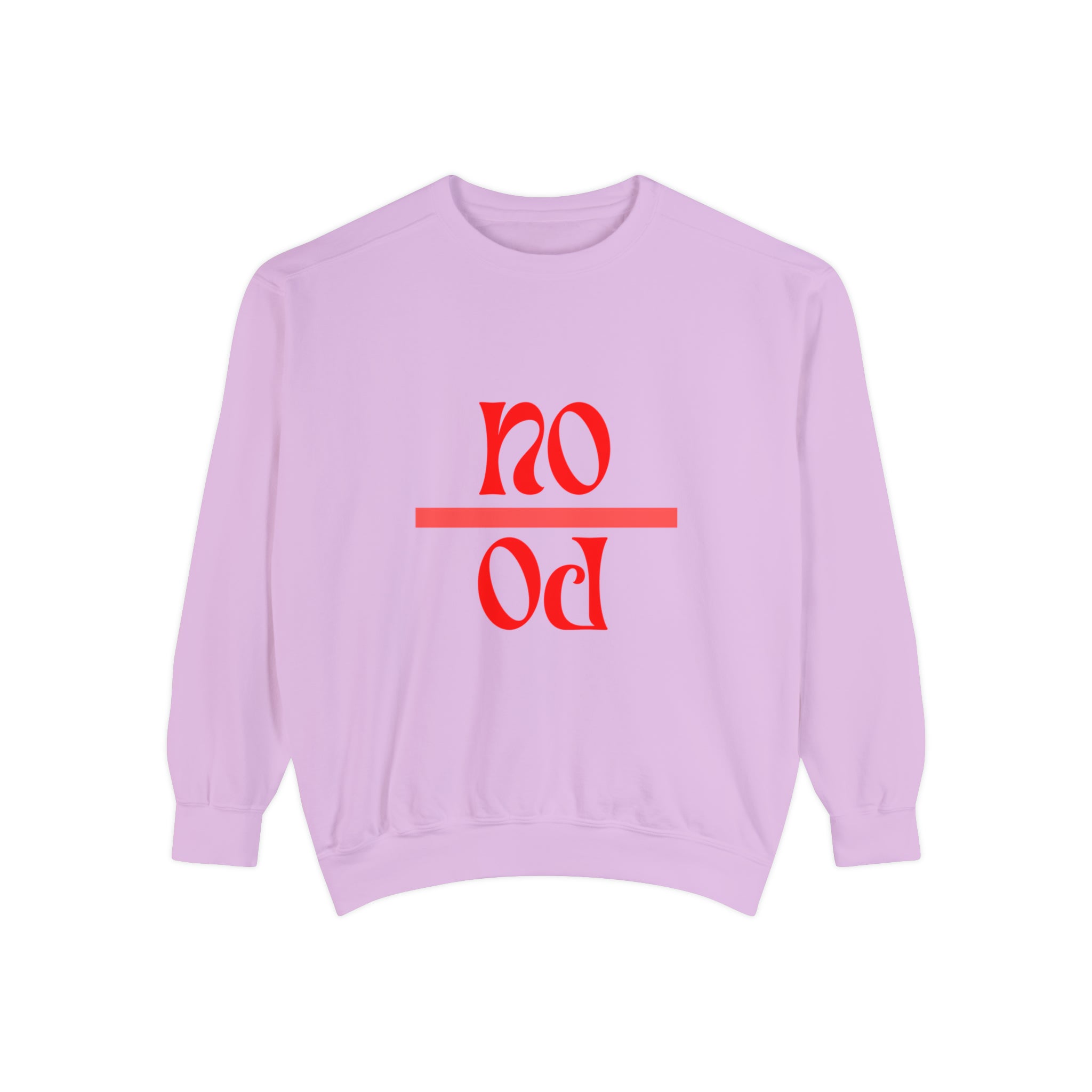 "No Po" Unisex Garment-Dyed Sweatshirt